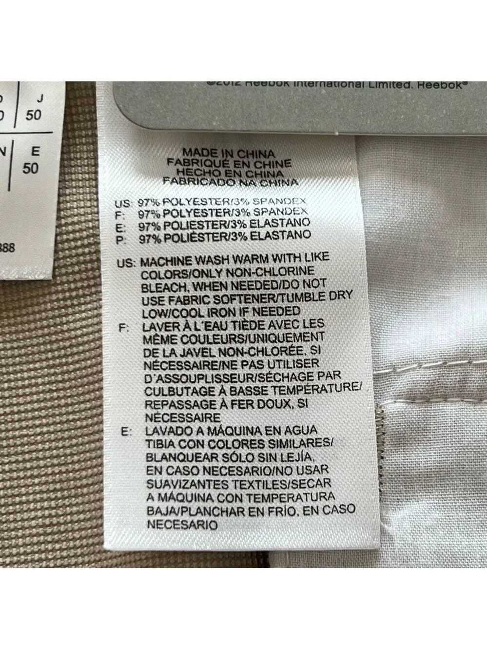 Reebok new tags